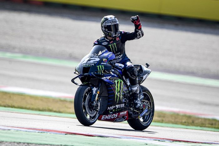 Maverick Vinales raih pole position di MotoGP Emilia Romagna 2020 setelah waktu Francesco Bagnaia dianulir