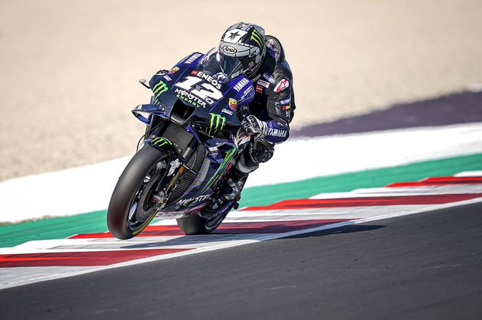 Maverick Vinales kembali jadi pole seater MotoGP Emilia Romagna. 