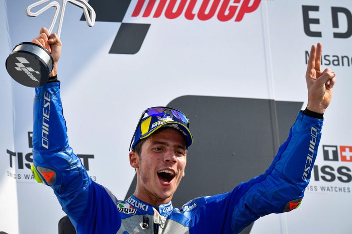 Joan Mir mampu meraih podium dua di MotoGP Emilia Romagna 2020