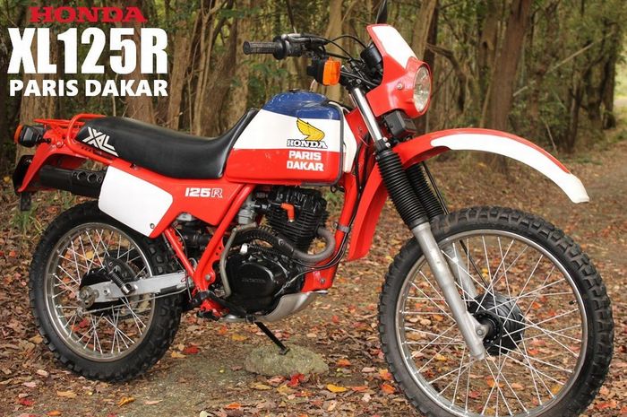 tampilan dari Honda XL125R Paris Dakar di Jepang 1983