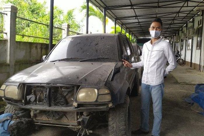 Suzuki Escudo yang menjadi salah satu objek yang bakal dilelang Kejaksaan Negeri Tanjung Jabung Barat, Jambi