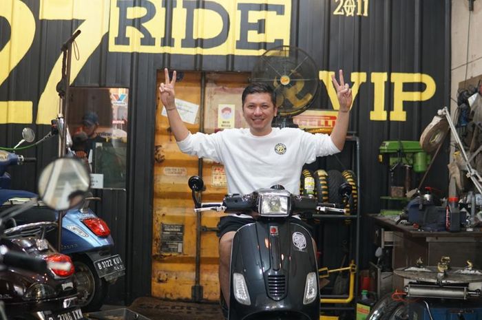 Gading Marten pilih modifikasi Vespa S 150 miliknya di Scooter VIP