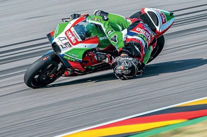 Scott Redding lakukan 'head down' sebagai guyonan pada MotoGP Jerman 2018