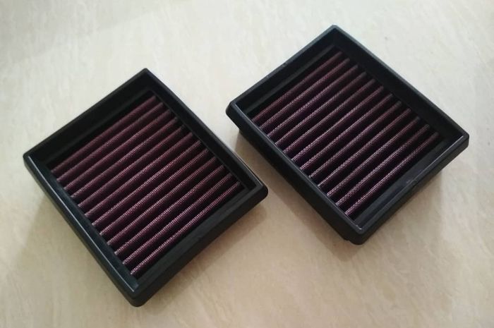 Filter udara aftermarket berbahan polyster