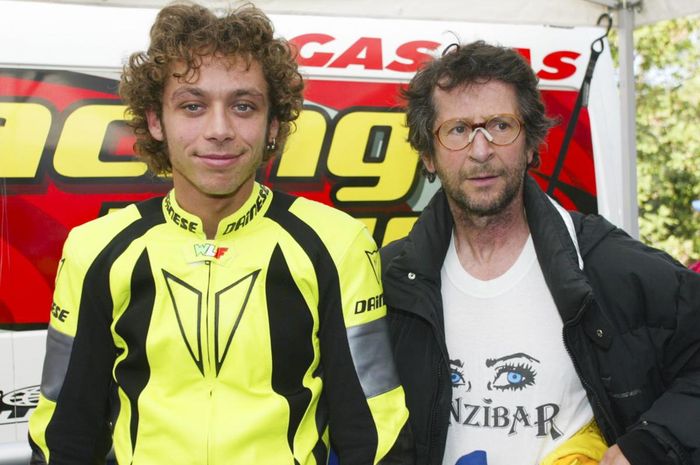 sosok Valentino Rossi bersama Graziano Rossi.
