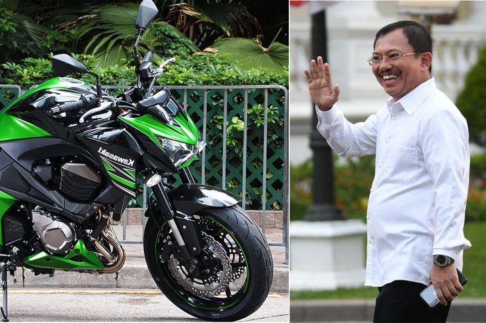 ilustrasi Menkes Terawan dan Kawasaki Z800