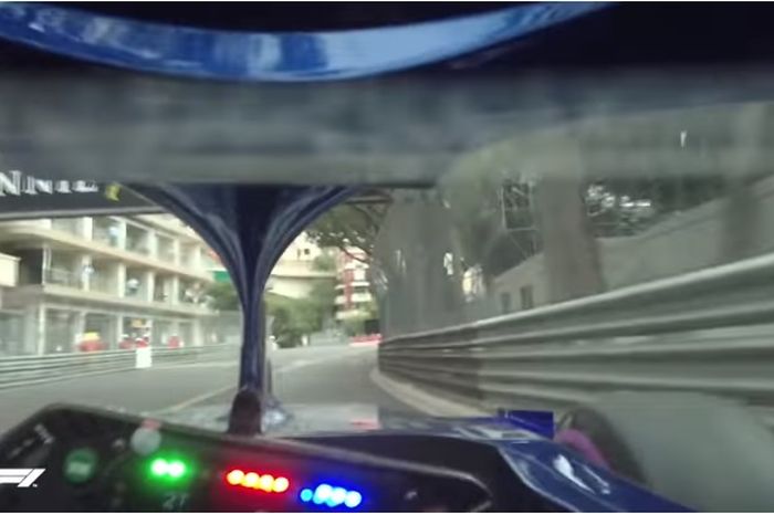 Camera dengan sudut pandang pembalap saat pertama kali digunakan di sirkuit Monako