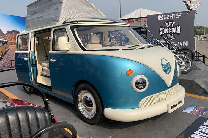 penampakan Songsan Summer, mobil hybrid bertampang mirip VW Kombi versi modern