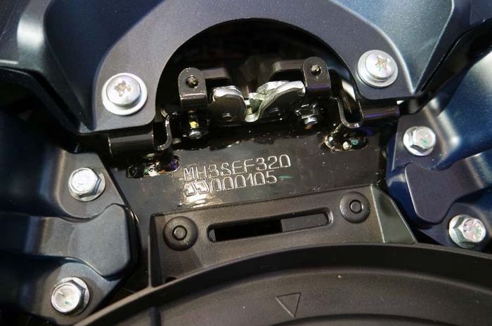 Ilustrasi nomor rangka motor matic Yamaha Lexi