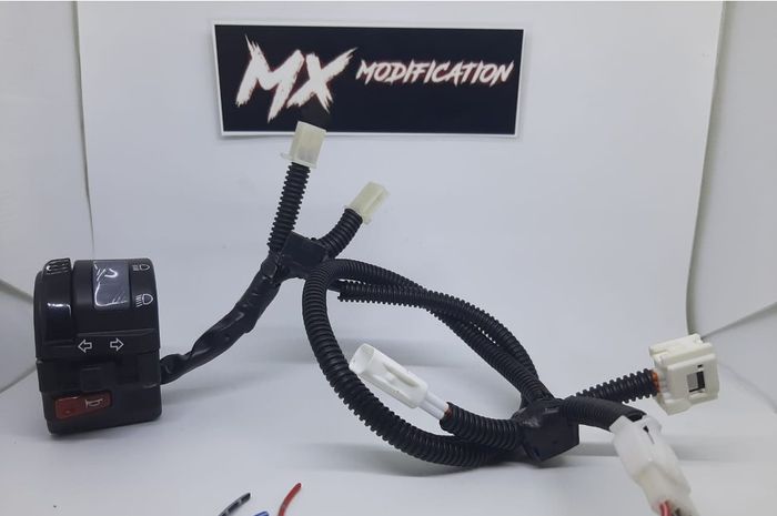 Saklar v-ixion sudah modifikasi kabel dan soket sehingga tinggal colok saja