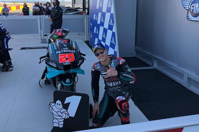 Fabio Quartararo meraih pole position pada MotoGP Aragon 2020