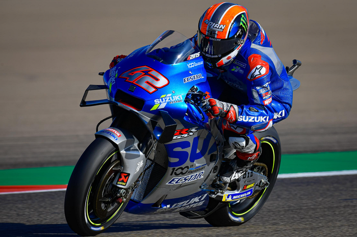 Alex Rins berhasil menang balapan MotoGP Aragon 2020, Alex Marquez tampil luar biasa