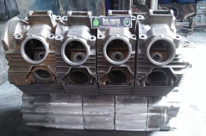 Mesin Yamaha Scorpio empat silinder garapan DYK Engine