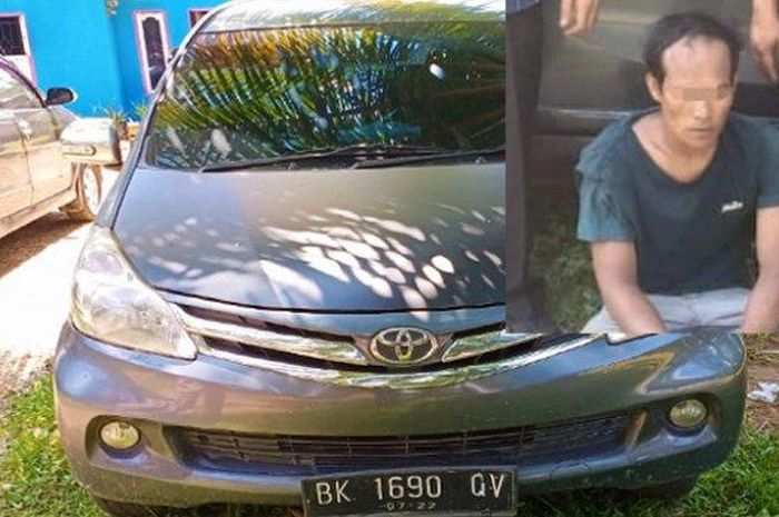 Toyota Avanza sewaan yang dilarikan teman sendiri ketika si penyewa turun beli roti ke warung