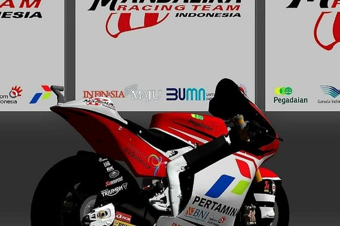 Livery Mandalika Racing Team yang diunggah di media sosial