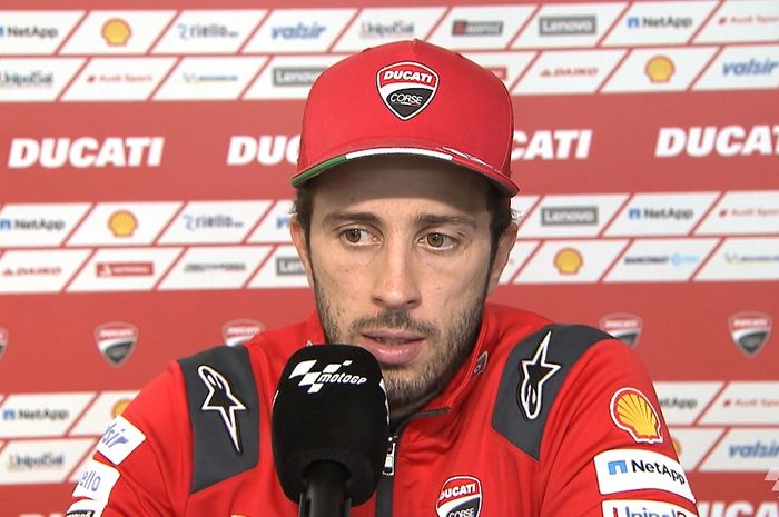 Andrea Dovizioso melempem di dua sesi free practice MotoGP Teruel 2020.