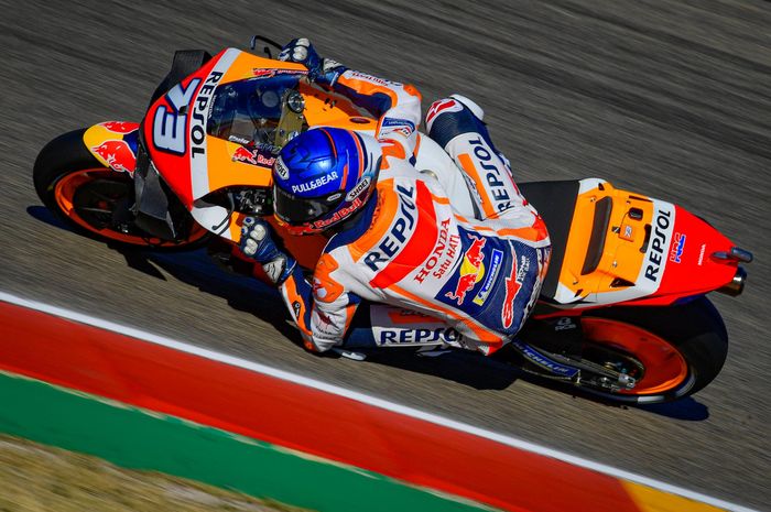 Alex Marquez sempat tercepat di FP1 MotoGP Teruel 2020 namun crash