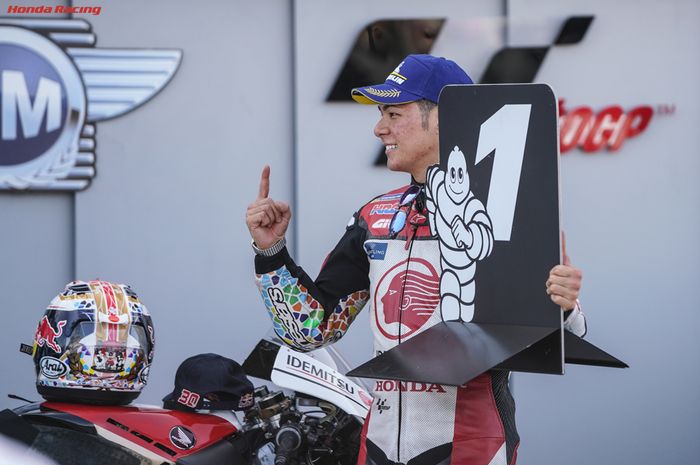 Takaaki Nakagami berikan pole position pertama bagi Honda di musim ini. 