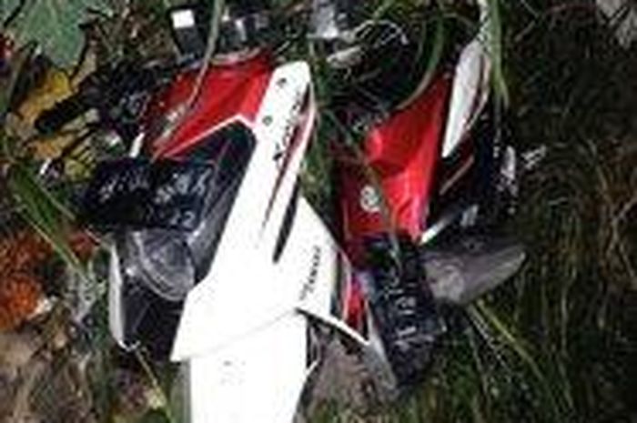 Yamaha X-Ride baru dibeli terjun jurang sedalam 10 meter di Enrekang, Sulawesi Selatan