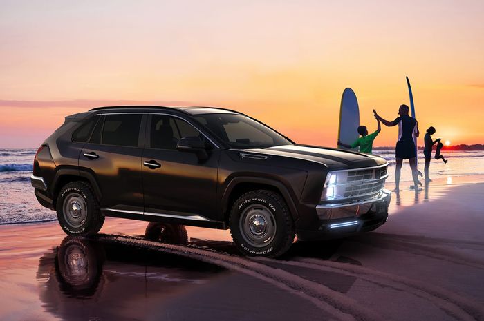 Wajah Toyota RAV4 diubah Mitsuoka Motor jadi ala SUV Amerika 1990-an