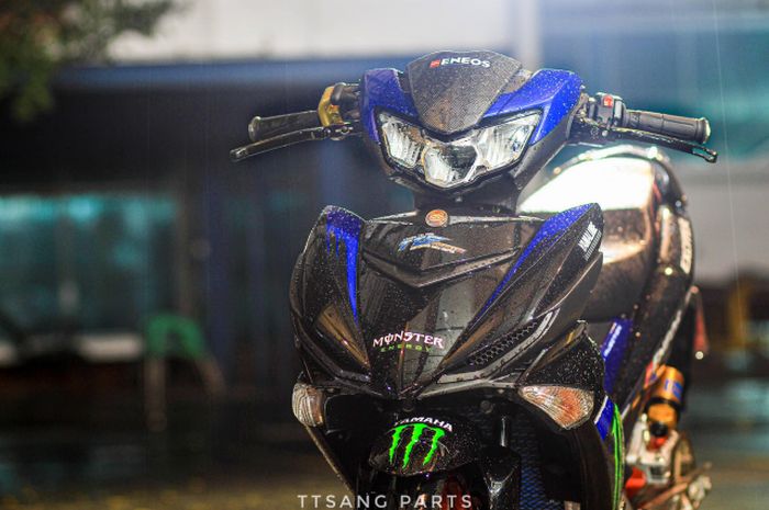 Modifikasi Yamaha MX King 150 bergaya sporty