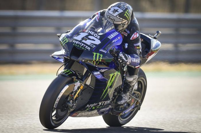 Maverick Vinales bersiap untuk MotoGP Eropa 2020.