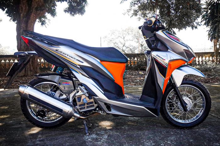 Honda Vario 150 Makin Keren Pakai Kelir Silver Plus Pelek 