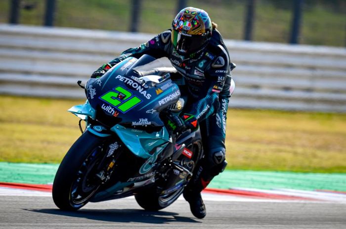 Franco Morbidelli terhibur karena jadi pembalap terbaik Yamaha di MotoGP Eropa 2020.