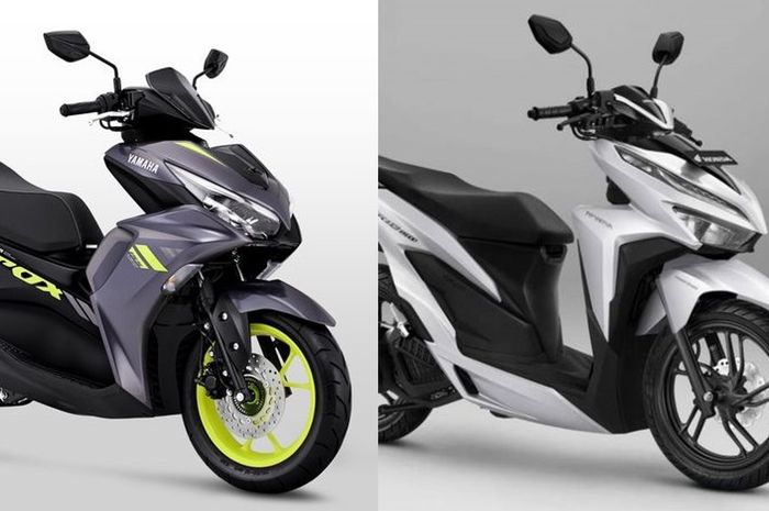 Adu fitur dan harga Yamaha All New Aerox dan Honda Vario 150