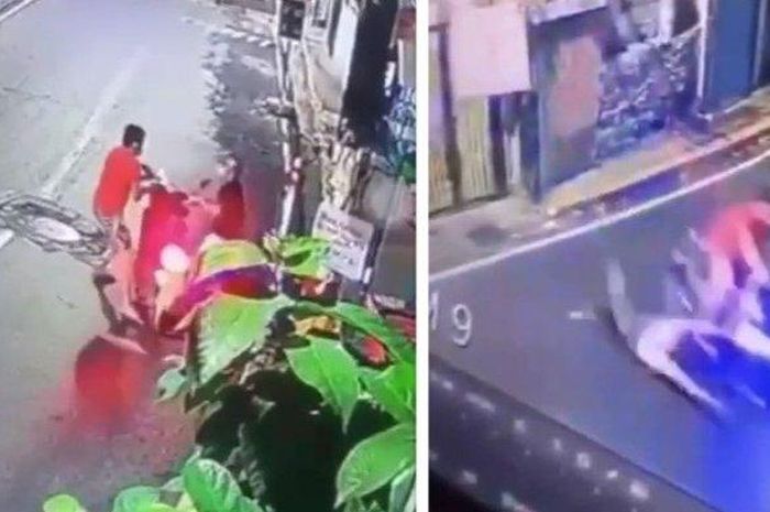 Viral Dua Pria Baku Hantam Rebutan Motor di Pinggir Jalan, Diduga Pencuri 