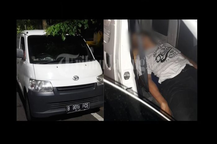 Penemuan mayat laki-laki di dalam Daihatsu Gran Max yang terparkir di di Jalan Veteran, Kota Semarang, Senin (16/11/2020).