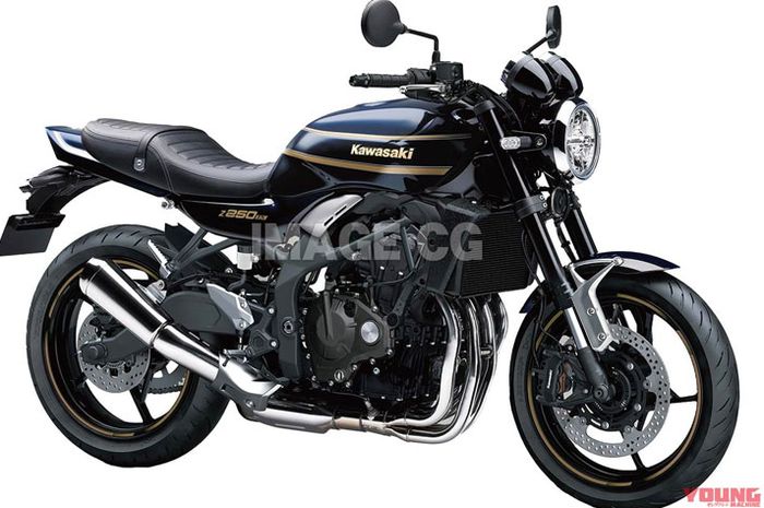 renderan Kawasaki Z250FX, desainnya macho bergaya klasik, pakai mesin 250 cc 4-silinder