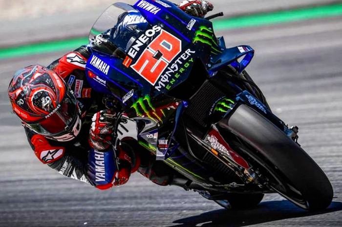 Seakan tak sabar gantikan posisi Valentino Rossi, Fabio Quartararo unggah dirinya dengan livery tim Monster Energy Yamaha MotoGP