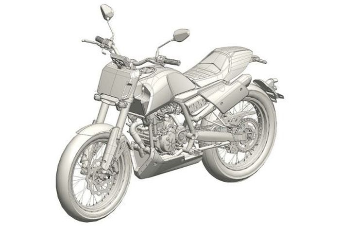 Pabrikan Aprilia terpantau berencana mengembangkan motor berjeni flat tracker.