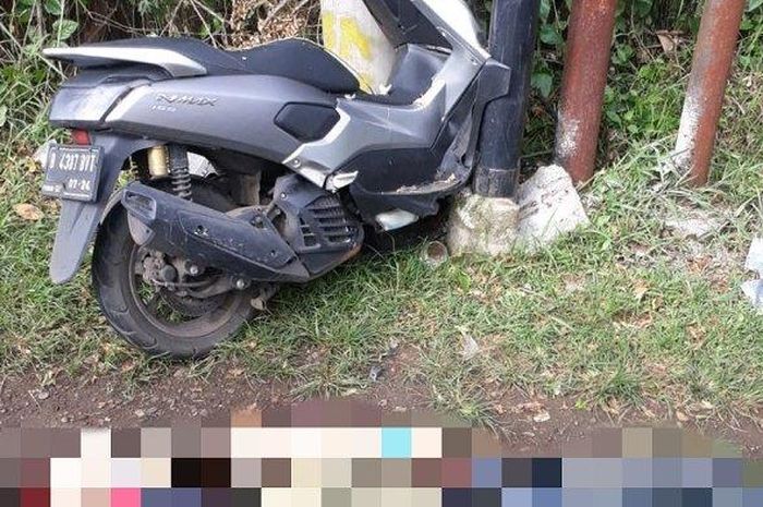 Yamaha NMAX ringsek hantam tiang listrik hingga satu orang meninggal dunia