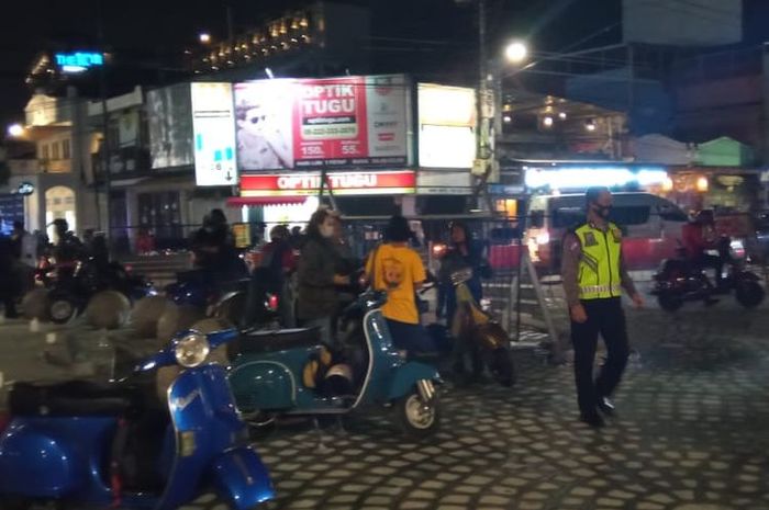 Dinilai melanggar protokol kesehatan, ajang Indonesia Scooter Festival 2020 di Kota Yogyakarta dihentikan paksa.