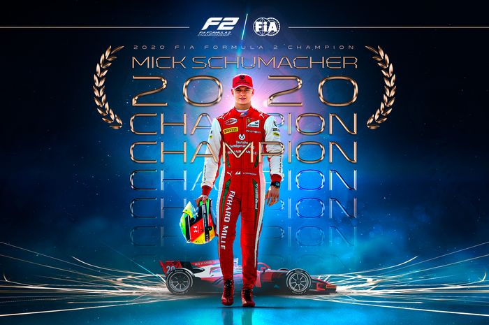 Sprint race dramatis di Sakhir, Mick Schumacher resmi jadi juara Formula 2 2020