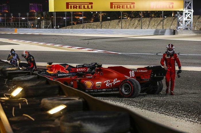 Crash di lap pertama F1 Sakhir 2020, Charles Leclerc diganjar penalti di seri selanjutnya