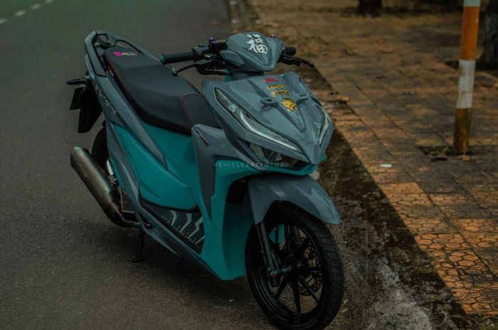 Modifikasi Honda Vario berkelir  unik
