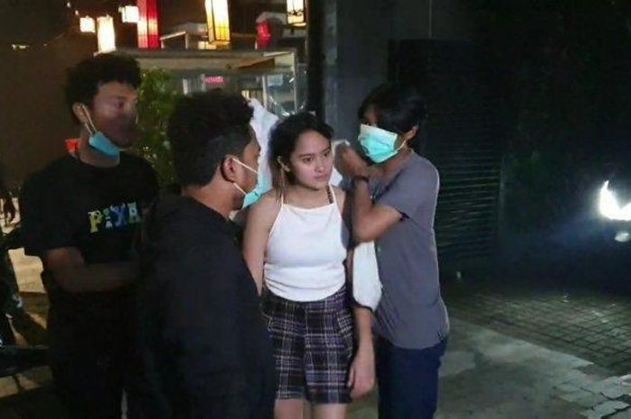 Artis Salshabilla Adriani terlibat kecelakaan di Kemang, Jakarta Selatan, Selasa (15/12/2020) malam 