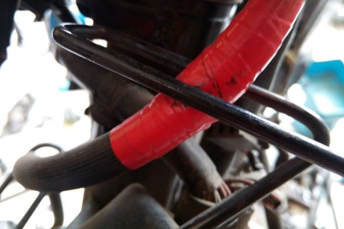 slang rem dilapis lakban biar tidak mudah bocor