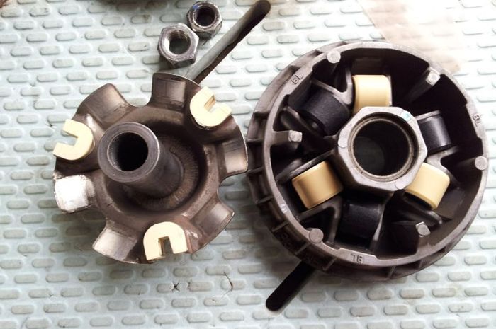 CVT motor matic pasang slide piece bahan teflon, ini manfaatnya.