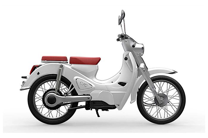 harga motor listrik ini setara Yamaha NMAX, tapi bodinya hampir mirip Honda Super Cub