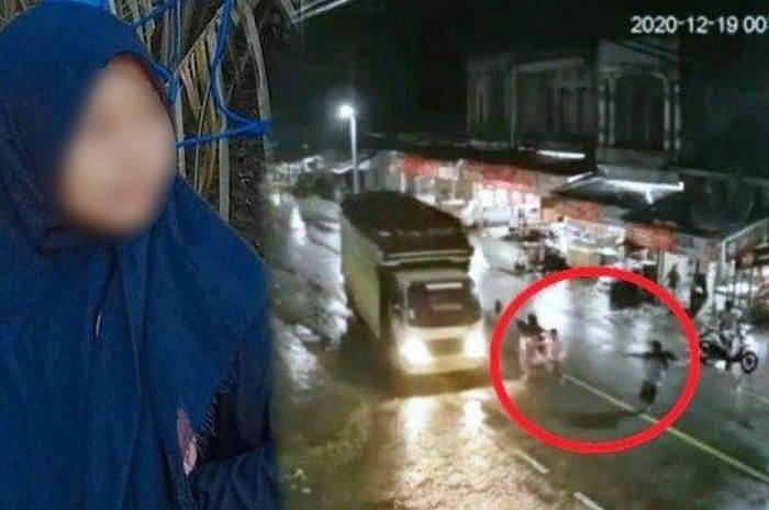 Aura (14) meninggal setelah terlindas truk ayahnya sendiri