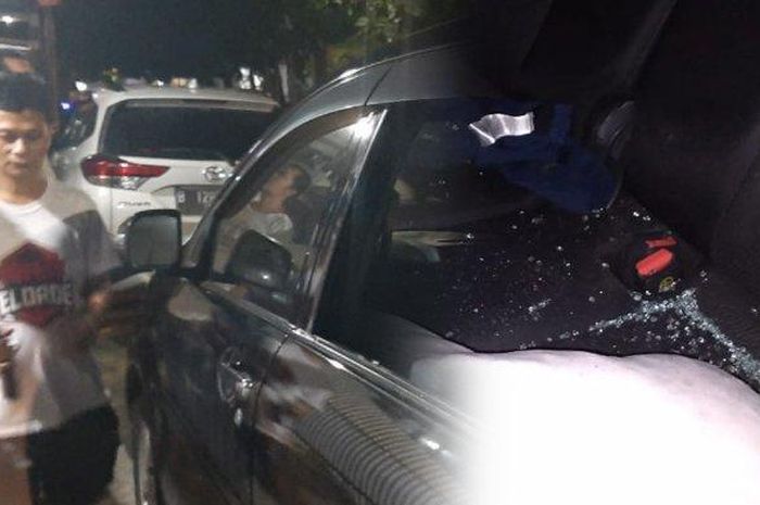 Toyota Avanza milik Manajer Tribunnews jadi target pecah kaca di Jl Kresna Raya, Bogor Utara, Bogor, Jawa Barat