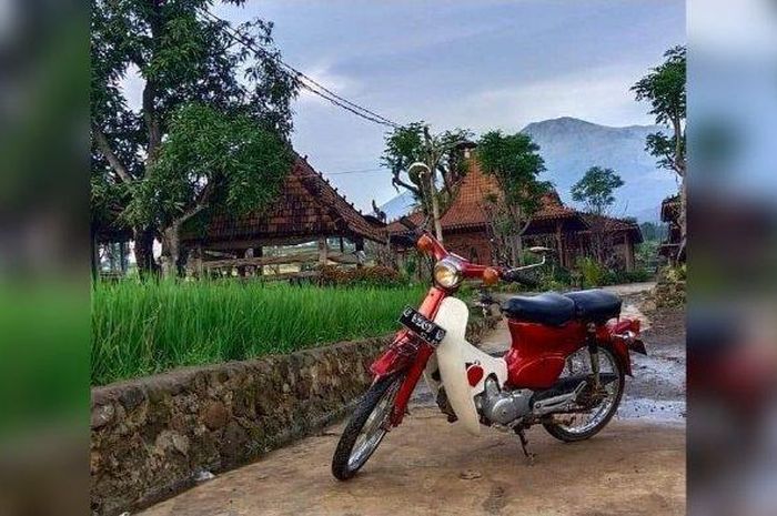 Honda C70 milik Pengasuh Ponpes Bina Insani Mulia Cirebon yang dijual dengan mahar puasa sunah selama setahun