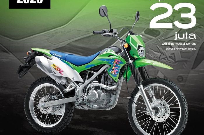 dealer Kawansakti jual Kawasaki KLX 150L cuma Rp 23 juta.