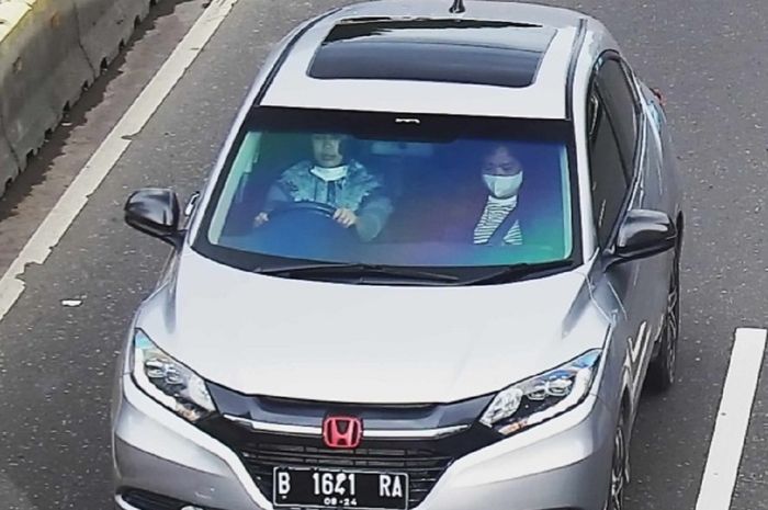 Honda HR-V terduga pakai nopol palsu 