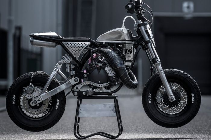 Flat tracker mini bermesin 80cc 2-tak