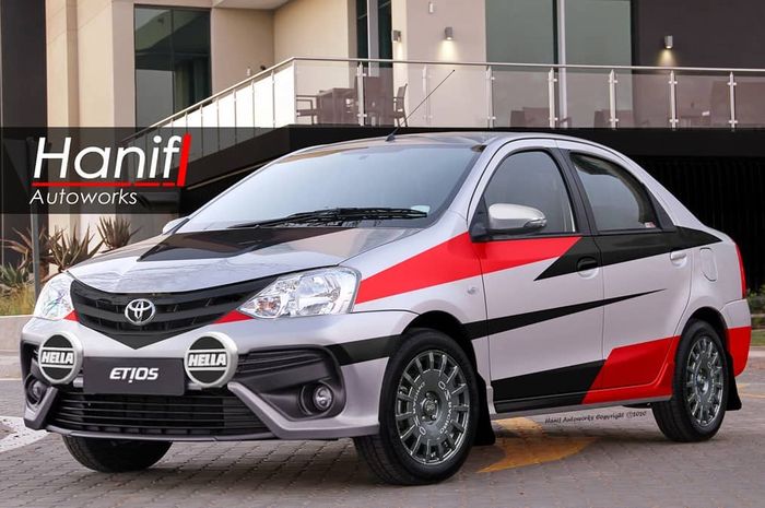 Inspirasi modifikasi Toyota Etios eks taksi bergaya rally
